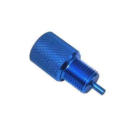 Essential Tool for Car Brake Maintenance at Home - blue low pressure exhaust valve adapter for faster brake bleeding on compatible models