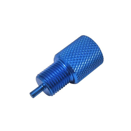 Essential Tool for Car Brake Maintenance at Home - blue knurled low pressure exhaust valve tool for faster brake bleeding