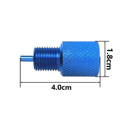 Essential Tool for Car Brake Maintenance at Home - blue knurled low pressure exhaust valve adapter 4.0cm x 1.8cm for brake bleeding