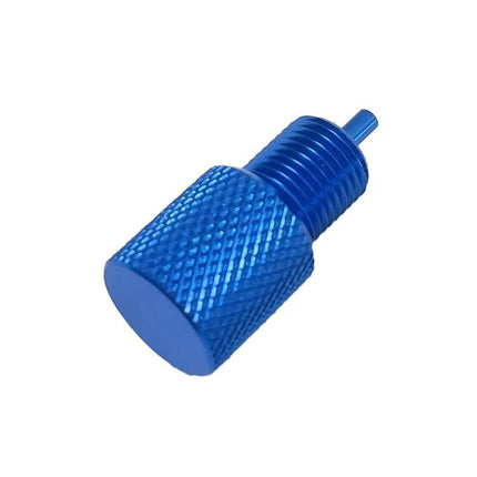 Essential Tool for Car Brake Maintenance at Home - blue aluminum low pressure exhaust valve adapter for faster brake bleeding