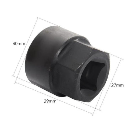 Essential Socket Tool for Everyday BMW Engine Servicing - 27mm VANOS adjuster socket, 30x29mm black steel tool