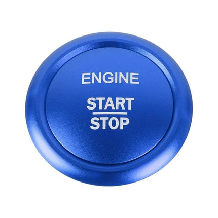 Mercedes-Benz A-Class Engine Start Button Decorative Trim in Blue - metallic blue engine start stop button cover