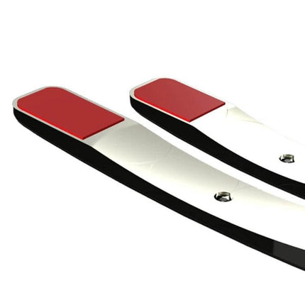 Universal Black Car Door Anti-Collision Protection Strip shown close-up with adhesive pads and black protective edge