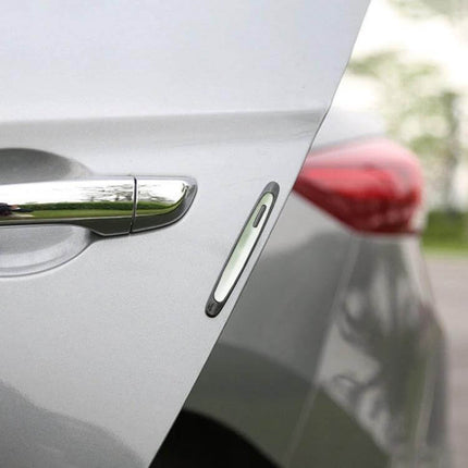 Black Car Door Anti-Collision Strip Sticker for Protection on silver car door to prevent dings and scratches