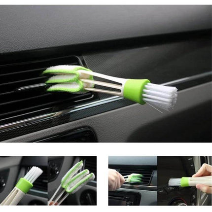 11-Piece Car Wash Cleaning Brush Set for Vehicle Detailing - multi-head vent and crevice brushes for interior dashboards and air vents