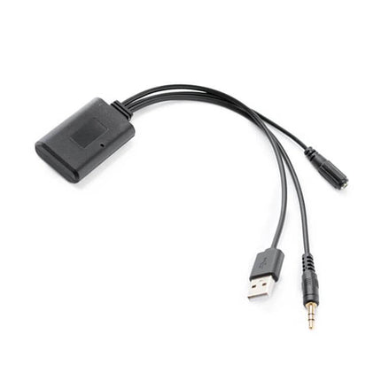 Car Bluetooth AUX Cable With Mic For Hands Free Calling 1.5m – compact Bluetooth 5.0 adapter with USB power, 3.5mm AUX plug and built-in microphone for cars