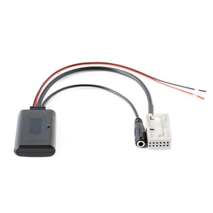 Car Bluetooth AUX Adapter for Citroen and Peugeot 307 black module with 3.5mm jack and wire harness for RD4 Blaupunkt/VDO/Bosch connection