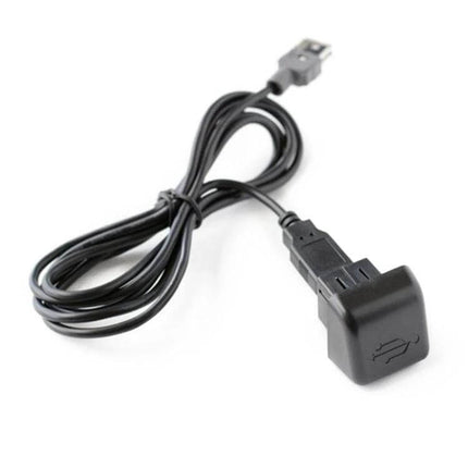 USB Audio Adapter Cable for Citroen C2, C4 and Peugeot 207, 307 Cars – black USB audio cable for in-car stereo connection