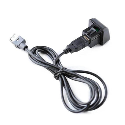 USB Audio Adapter Cable for Citroen C2, C4 and Peugeot 207, 307 Cars - black USB audio adapter cable for in-car stereo