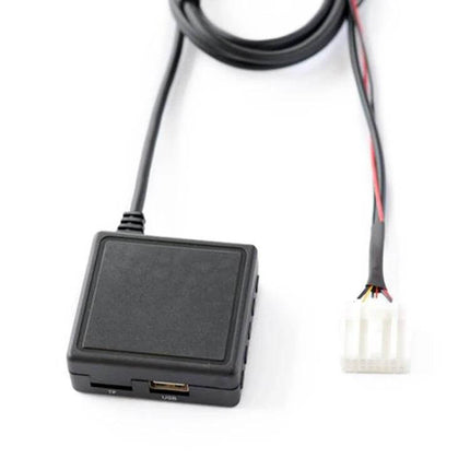 Car Bluetooth AUX Adapter For Mazda Cars Turns AUX To Wireless Music - compact Jerry BT 5.0 module with USB port and factory plug for hands-free streaming