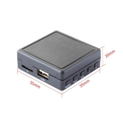 Car Bluetooth AUX Adapter For Mazda Cars Turns AUX To Wireless Music - compact 55x55x20mm Bluetooth 5.0 AUX converter with USB TF slot and volume buttons