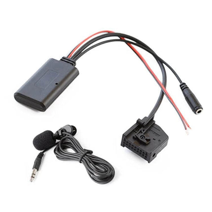 Mercedes-Benz Comand Bluetooth AUX Cable for Car Audio with Bluetooth 5.0 module, microphone and AUX connector for hands-free calls and music streaming
