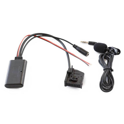 Mercedes-Benz Comand Bluetooth AUX Cable for Car Audio with Bluetooth 5.0 module, AUX jack and microphone for hands-free streaming