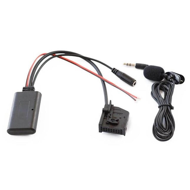 Mercedes-Benz Comand Bluetooth AUX Cable for Car Audio with Bluetooth 5.0 module, AUX jack and microphone for hands-free streaming