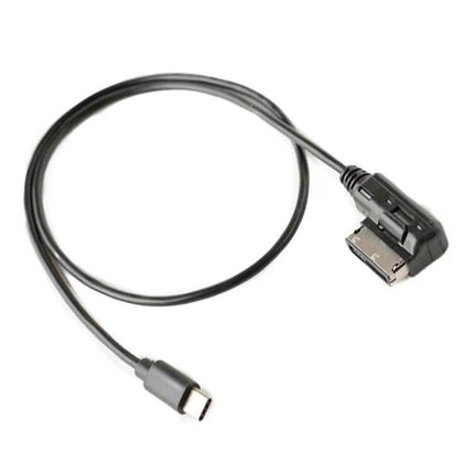 Car AMI USB-C Charging Cable for AMI Interface Plug and Play - black ABS in-car USB-C charging cable for Mercedes-Benz AMI port