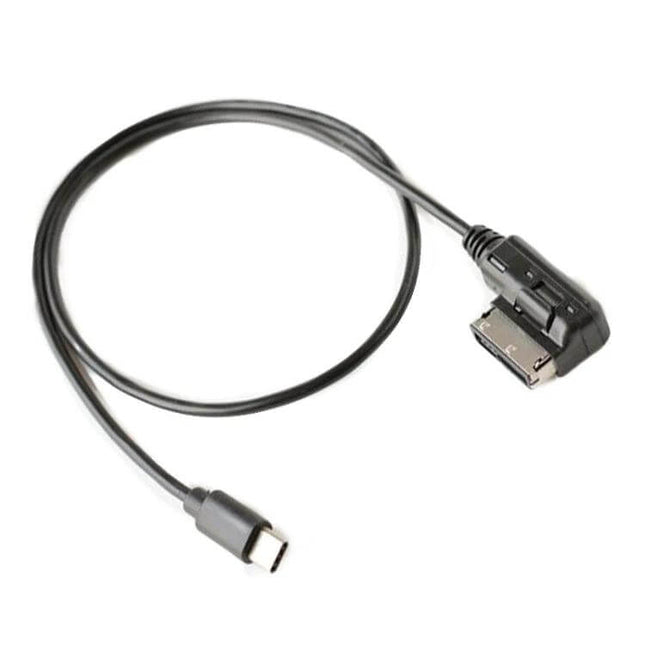 Car AMI USB-C Charging Cable for AMI Interface Plug and Play - black ABS in-car USB-C charging cable for Mercedes-Benz AMI port