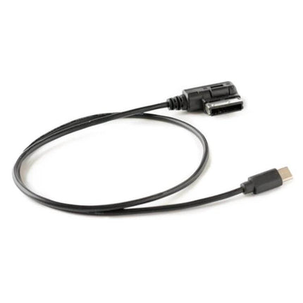 Car AMI USB-C Charging Cable for AMI Interface Plug and Play - black ABS in-car USB-C charging cable with AMI connector