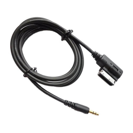 Car AMI Aux Cable For Audi Plug And Play Music From Phone - black 3.5mm to Audi AMI connector cable, plug-and-play in-car audio