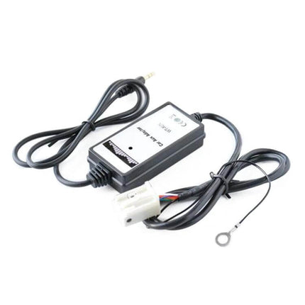Car AUX Audio Disc Box for Skoda Octavia and Audi A4 compact 3.5mm AUX adapter for factory radios, DC powered (11–15V)