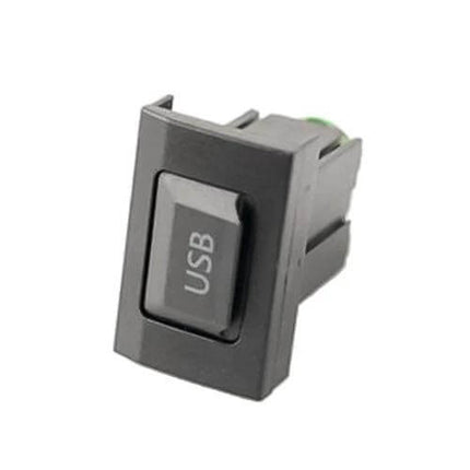 Center Console USB Port Spacer 3.3x2.3cm for VW, Audi, Skoda - black ABS USB port spacer for tidy center console fit