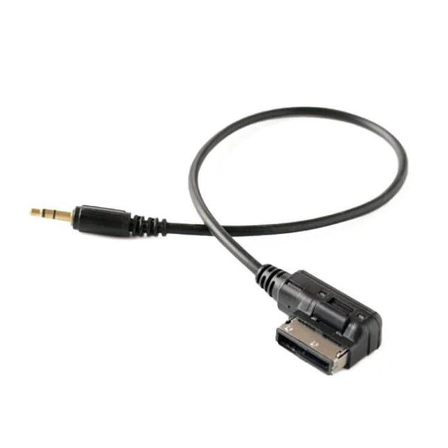 AMI AUX Audio Cable for Audi A6L and A4L Music Connection - black 3.5mm to Audi AMI connector, plug-and-play wired car audio cable