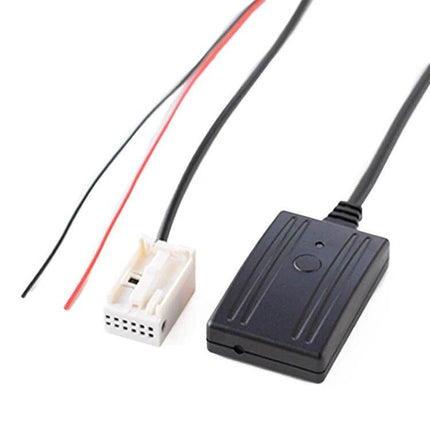 Car Six Disc CD Player With AUX Bluetooth And Mic For Audi black Bluetooth module with Quadlock connector and mic wiring