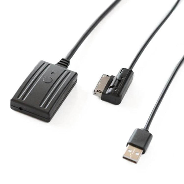 Audi Car Bluetooth Music Adapter With AUX Cable For Vehicles - AMI-style connector, USB power and AUX output for streaming and hands-free calls