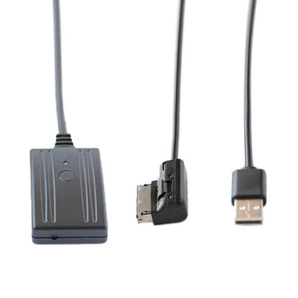 Audi Car Bluetooth Music Adapter With AUX Cable For Vehicles - black AMI Bluetooth dongle with USB and AUX leads