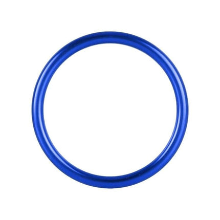 Metal Decorative Rings for Audi A1 Air Vent, 4-Piece Set - blue metal decorative ring for air vent trim