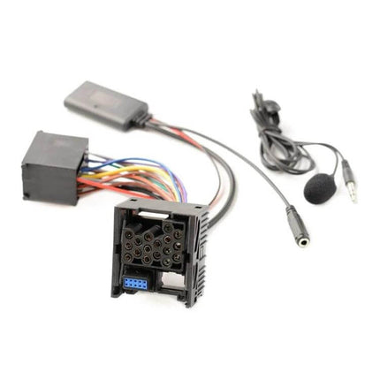 Car AUX Wireless Bluetooth Audio Cable With Mic For Hands Free BMW Vehicles - Bluetooth 5.0 E46 Business CD aux cable with mic and wiring harness