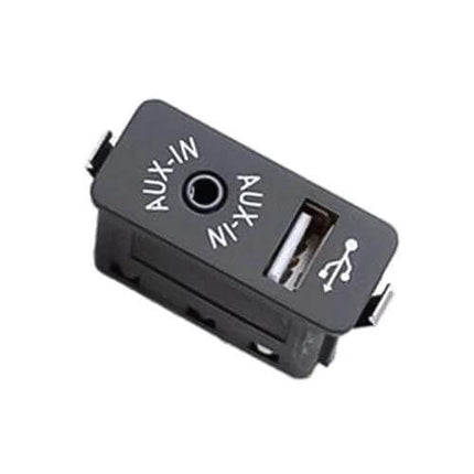Aux USB Interface Panel For BMW X3 X4 X5 X6 Models - black plug-and-play AUX and USB dashboard retrofit panel