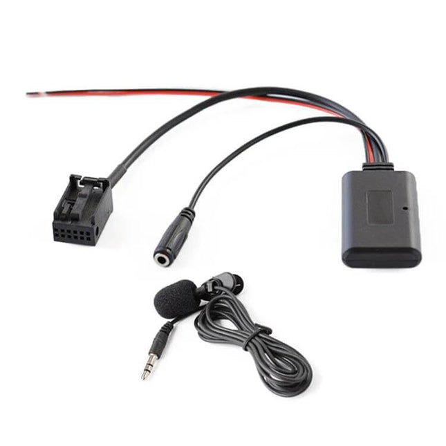 AUX Bluetooth Audio Cable With Mic For BMW Cars, In-Car Use - Bluetooth 5.0 adapter with mic and 3.5mm jack for factory infotainment