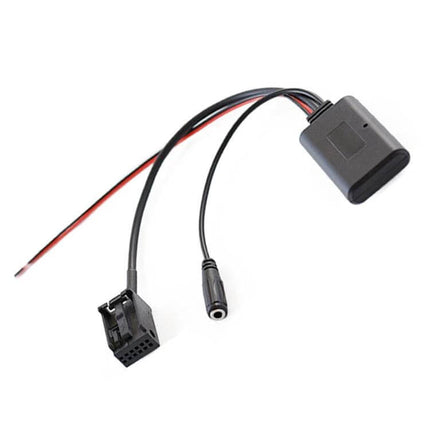 AUX Bluetooth Audio Cable With Mic For BMW Cars, In-Car Use — Bluetooth 5.0 module cable adapter with 3.5mm jack and BMW factory connector