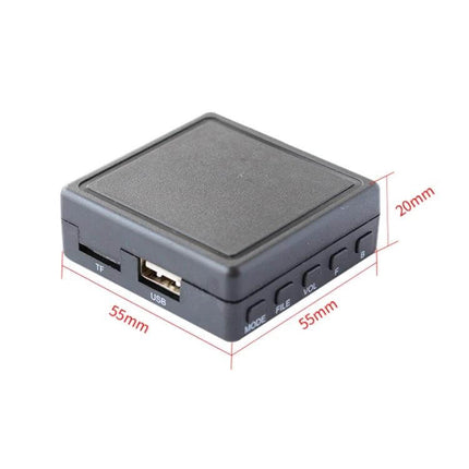 BMW Car AUX Bluetooth U Disk Music Adapter For In-Car Audio - compact black 55x55x20mm Bluetooth 5.0 USB TF player for older BMW factory radios