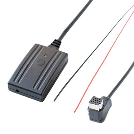 Bluetooth AUX Audio Cable For Car Stereo With Built In Mic - compact Bluetooth 5.0 AUX adapter with built-in mic and wiring for car stereo