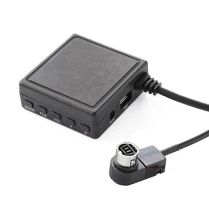 Car Bluetooth AUX Card For In-Car Music And USB Playback compact black Bluetooth 5.0 AUX adapter with USB and TF ports for car stereo
