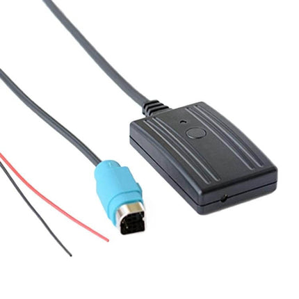 Car AUX Bluetooth Music Cable With Mic For Alpine Car Stereo — Bluetooth 5.0 AUX adapter with built-in mic for hands-free calls and streaming