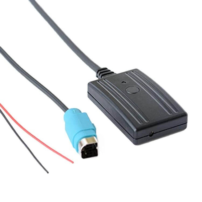 Car AUX Bluetooth Music Cable With Mic For Alpine Car Stereo — Bluetooth 5.0 AUX adapter with built-in mic for hands-free calls and streaming