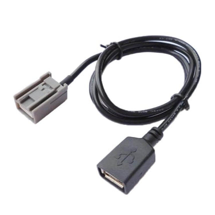 Car USB Cable 90cm For Honda City, Accord, Odyssey, Crosstour, Civic - 90cm ABS in-car USB charging and media playback cable