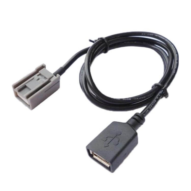 Car USB Cable 90cm For Honda City, Accord, Odyssey, Crosstour, Civic - 90cm ABS in-car USB charging and media playback cable