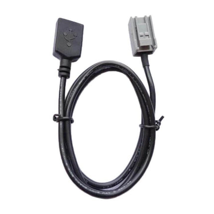 Car USB Cable 90cm For Honda City, Accord, Odyssey, Crosstour, Civic – black ABS in-car USB charging and media cable