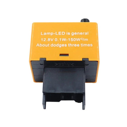 8-Pin LED Turn Signal Flasher, 12V Adjustable Frequency, For Toyota/Lexus - compact orange 8-pin relay module with adjustable knob