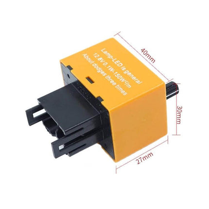 8-Pin LED Turn Signal Flasher, 12V Adjustable Frequency, For Toyota/Lexus compact yellow relay module with 8-pin plug and adjustable knob