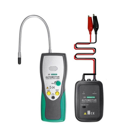 DUOYI Cable Tester for Detecting Wiring Shorts and Breaks - handheld transmitter and receiver with flexible probe and alligator clip leads for automotive and network testing