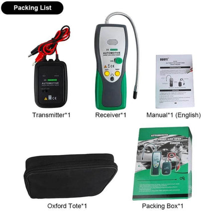 DUOYI Cable Tester for Detecting Wiring Shorts and Breaks transmitter receiver kit with manual and tote bag