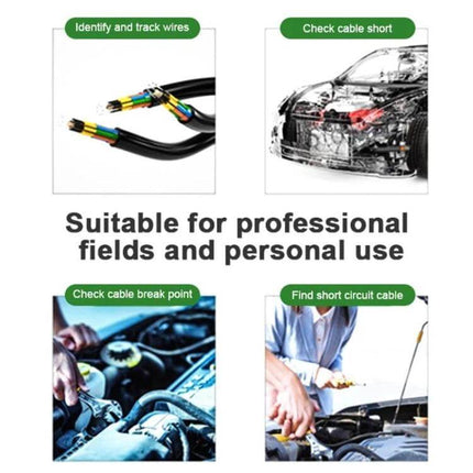 DUOYI Cable Tester for Detecting Wiring Shorts and Breaks - transmitter and receiver for tracing, checking shorts and breaks in auto and home cables