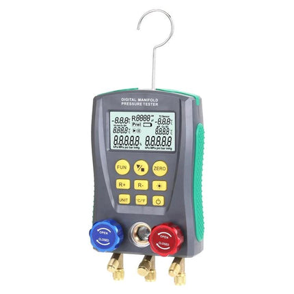 DUOYI Meter for Vehicle Air Conditioning Maintenance Tools digital manifold pressure tester with dual gauges, temperature and pressure display