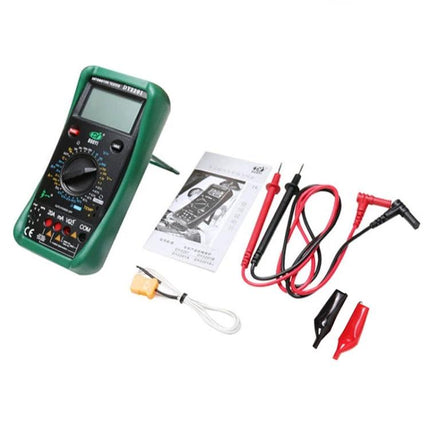 DUOYI Multimeter for Everyday Vehicle Maintenance Tasks compact digital multimeter with probes, alligator clips and manual for car battery and wiring checks