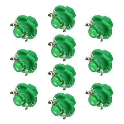 B8.4 COB LED Wedge Instrument Panel Bulb White For Dashboard Gauges - pack of small green B8.4 wedge LED bulbs for gauge clusters