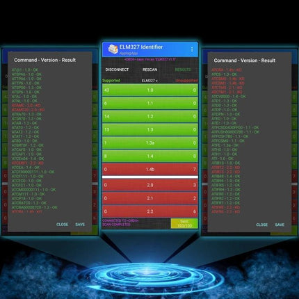 Compact tool for everyday car maintenance and checks - OBD2 scanner app display showing diagnostic results